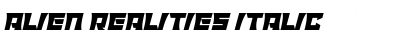 Download Alien Realities Italic Font Title Preview
