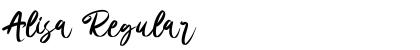 Download Alisa Regular Font Title Preview