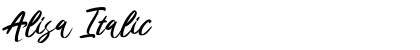 Download Alisa Italic Font Title Preview