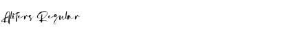 Download Aliters Regular Font Title Preview