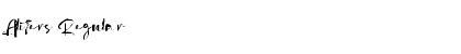 Download Aliters Regular Font Title Preview