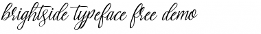 Download Brightside Typeface Regular Font Title Preview