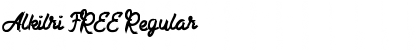 Download Alkilri FREE Regular Font Title Preview