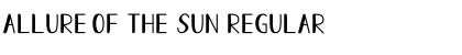 Download Allure Of The Sun Regular Font Title Preview