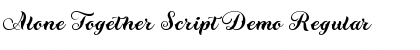 Download Alone Together Script Demo Regular Font Title Preview