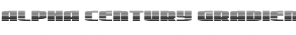 Download Alpha Century Gradient Regular Font Title Preview
