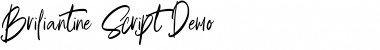 Download Briliantine Script Demo Regular Font Title Preview