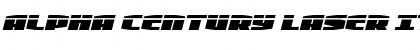 Download Alpha Century Laser Italic Regular Font Title Preview