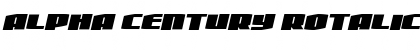 Download Alpha Century Rotalic Regular Font Title Preview