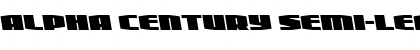Download Alpha Century Semi-Leftalic Regular Font Title Preview
