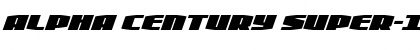 Download Alpha Century Super-Italic Regular Font Title Preview