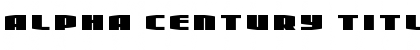 Download Alpha Century Title Regular Font Title Preview