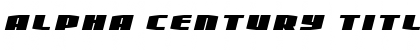 Download Alpha Century Title Italic Regular Font Title Preview
