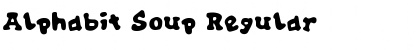 Download Alphabit Soup Regular Font Title Preview