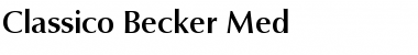 Download Classico Becker Med Regular Font Title Preview