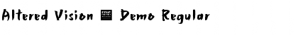 Download Altered Vision - Demo Regular Font Title Preview