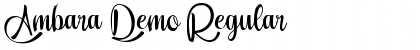 Download Ambara_Demo Regular Font Title Preview