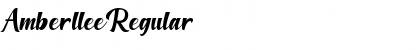 Download Amberllee Regular Font Title Preview