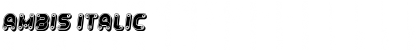 Download Ambis Italic Font Title Preview