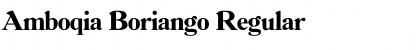 Download Amboqia Boriango Regular Font Title Preview