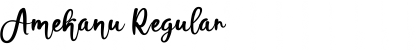 Download Amekanu Regular Font Title Preview