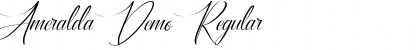 Download Ameralda Demo Regular Font Title Preview