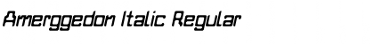Download Amerggedon Italic Regular Font Title Preview