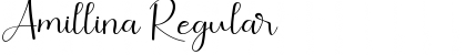 Download Amillina Regular Font Title Preview