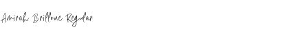 Download Amirah Brillone Regular Font Title Preview