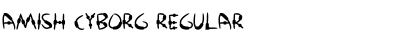 Download Amish Cyborg Regular Font Title Preview