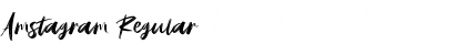 Download Amstagram Regular Font Title Preview