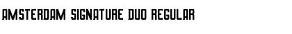 Download Amsterdam Signature Duo Regular Font Title Preview