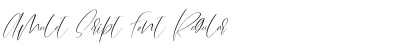 Download Amulet Script Font Regular Font Title Preview