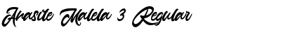 Download Anasite Malela 3 Regular Font Title Preview