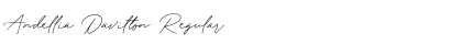Download Andellia Davilton Regular Font Title Preview