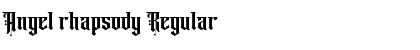 Download Angel rhapsody Regular Font Title Preview