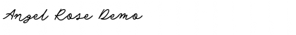 Download Angel Rose Demo Font Title Preview