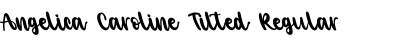 Download Angelica Caroline Tilted Regular Font Title Preview