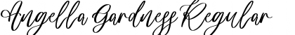 Download Angella Gardness Regular Font Title Preview