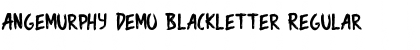 Download Angemurphy Demo Blackletter Regular Font Title Preview
