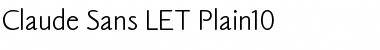 Download Claude Sans LET Plain Font Title Preview