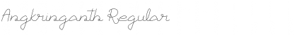 Download Angkringanth Regular Font Title Preview