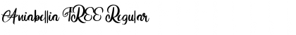 Download Aniabellia FREE Regular Font Title Preview
