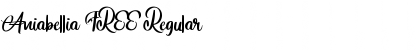 Download Aniabellia FREE Regular Font Title Preview