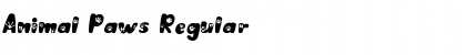 Download Animal Paws Regular Font Title Preview
