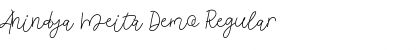 Download Anindya Meita Demo Regular Font Title Preview