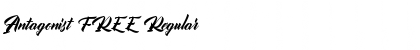 Download Antagonist FREE Regular Font Title Preview