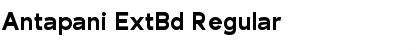 Download Antapani ExtBd Regular Font Title Preview