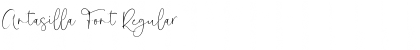 Download Antasilla Font Regular Font Title Preview