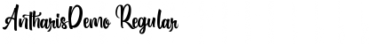 Download AntharisDemo Regular Font Title Preview